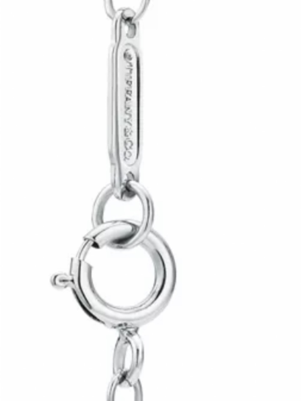 TIFFANY & CO. Sterling Silver Double Heart Necklace with Pink Enamel - Picture 7 of 7